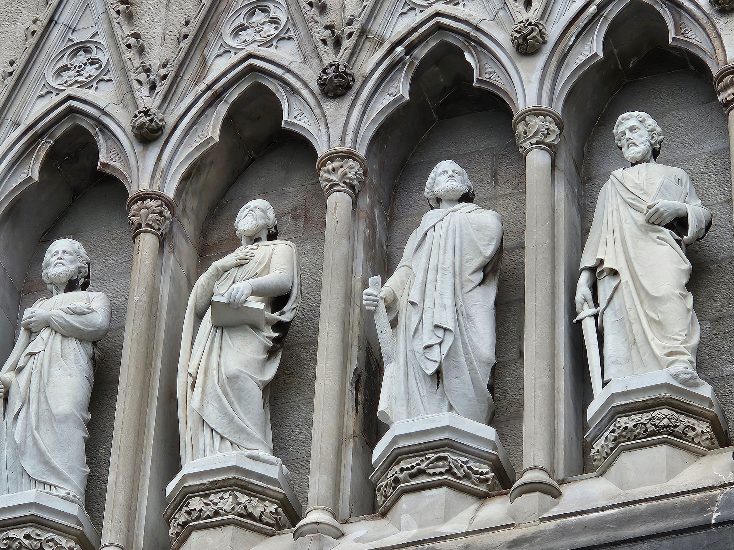 Pietro Lazzerini, figures from North Transept, Saint Macartan’s Cathedral, Monaghan Photograph by Karl Pederson, conservation architect.