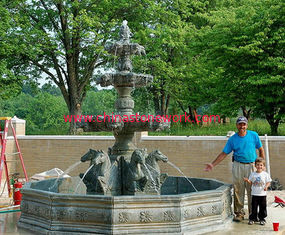 China Large Garden bluestone Fountain supplier