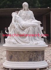 China Mary Holding Jesus Marble Sculpture supplier