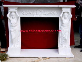 China current style marble fireplace mantel supplier