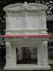 China  hand-carved marble fireplace mantel  supplier