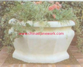 China white marble garden flowerpot supplier