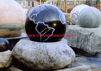 China beautiful garden rolling sphere water fountain supplier