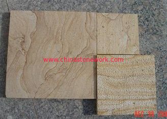 China wooden vein sandstone paving tile supplier