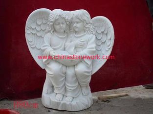 China marble angel for memorial supplier