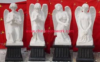 China marble angel monument supplier