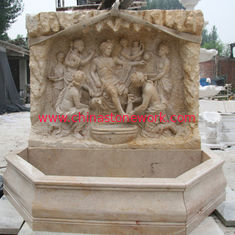 China yellow marble wall fountain supplier