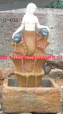 China mermaid marble fountain supplier