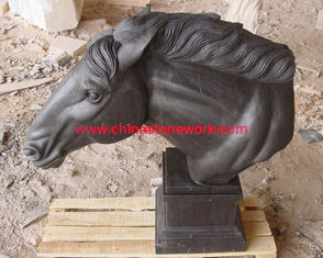 China black marble horse head statue supplier