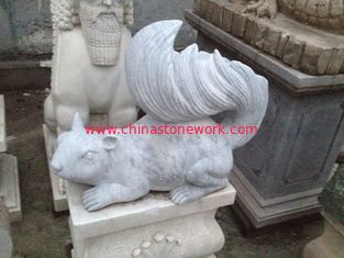 China animal statue marble squirrel supplier