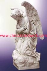 China white marble kneeling angel supplier