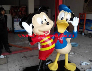 China resin Mickey Mouse and Donald Duck figurine supplier