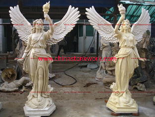 China fiberglass angel sculpture supplier