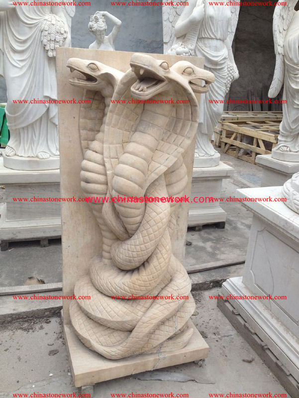 snake garden statue