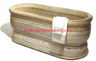 China marble bathtub supplier