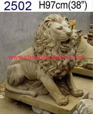 China antique marble lion statue supplier
