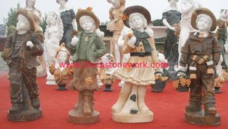 China multicolor marble children statue supplier