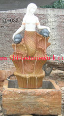 China mermaid marble fountain supplier