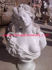 China white marble woman head bust supplier