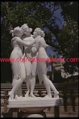 China The Graces/Kharites stone sculpture statue supplier